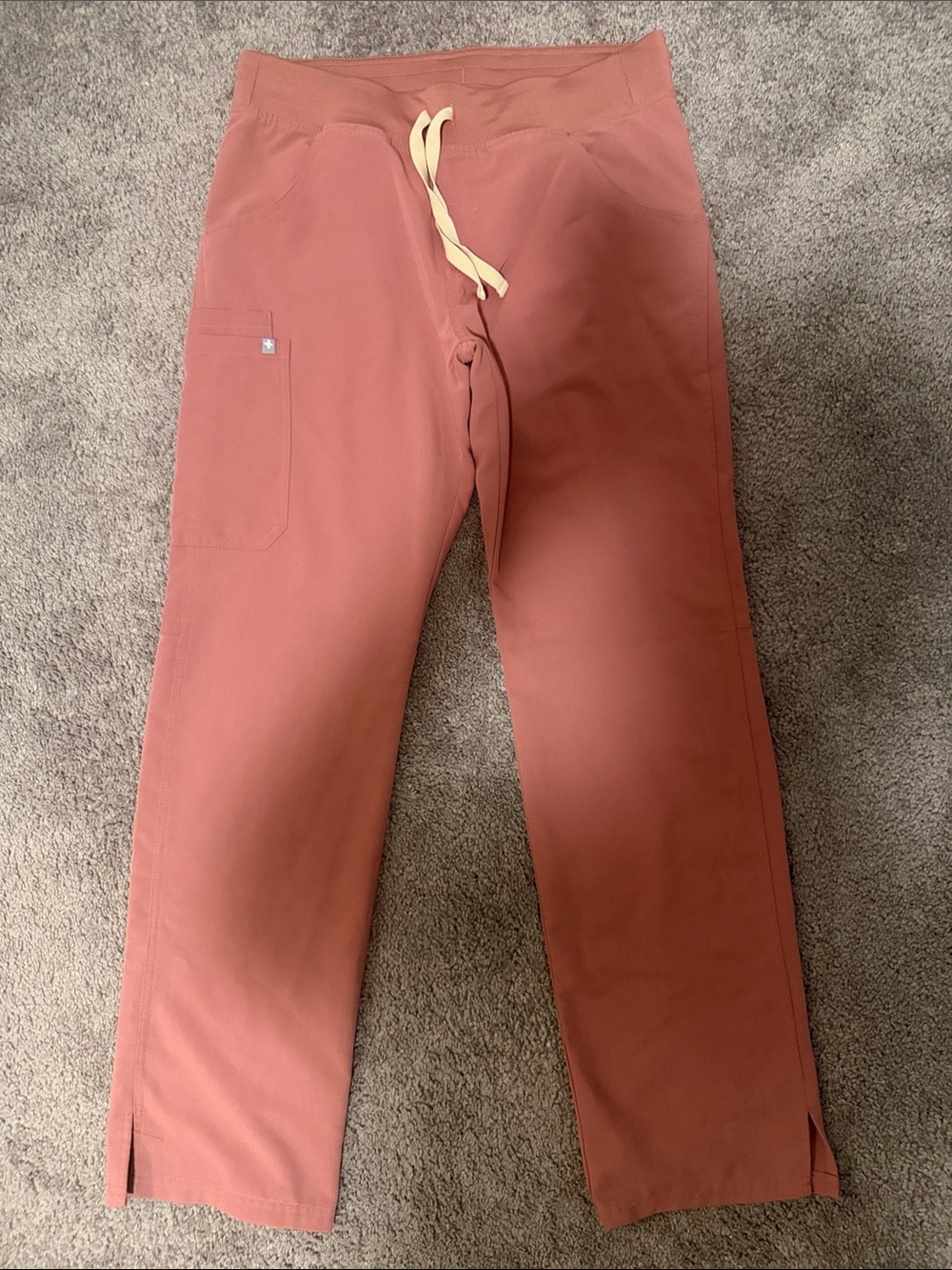 FIGS Drawstring Pants in Dusty Rose